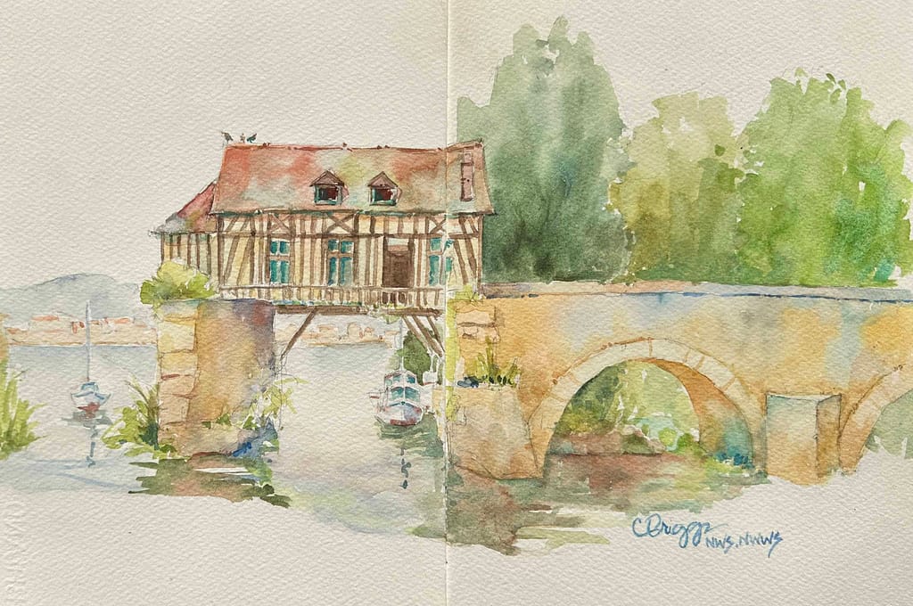Old Mill, Vernon, France Plein Air Painting Old Mill, Vernon, France Plein Air Painting